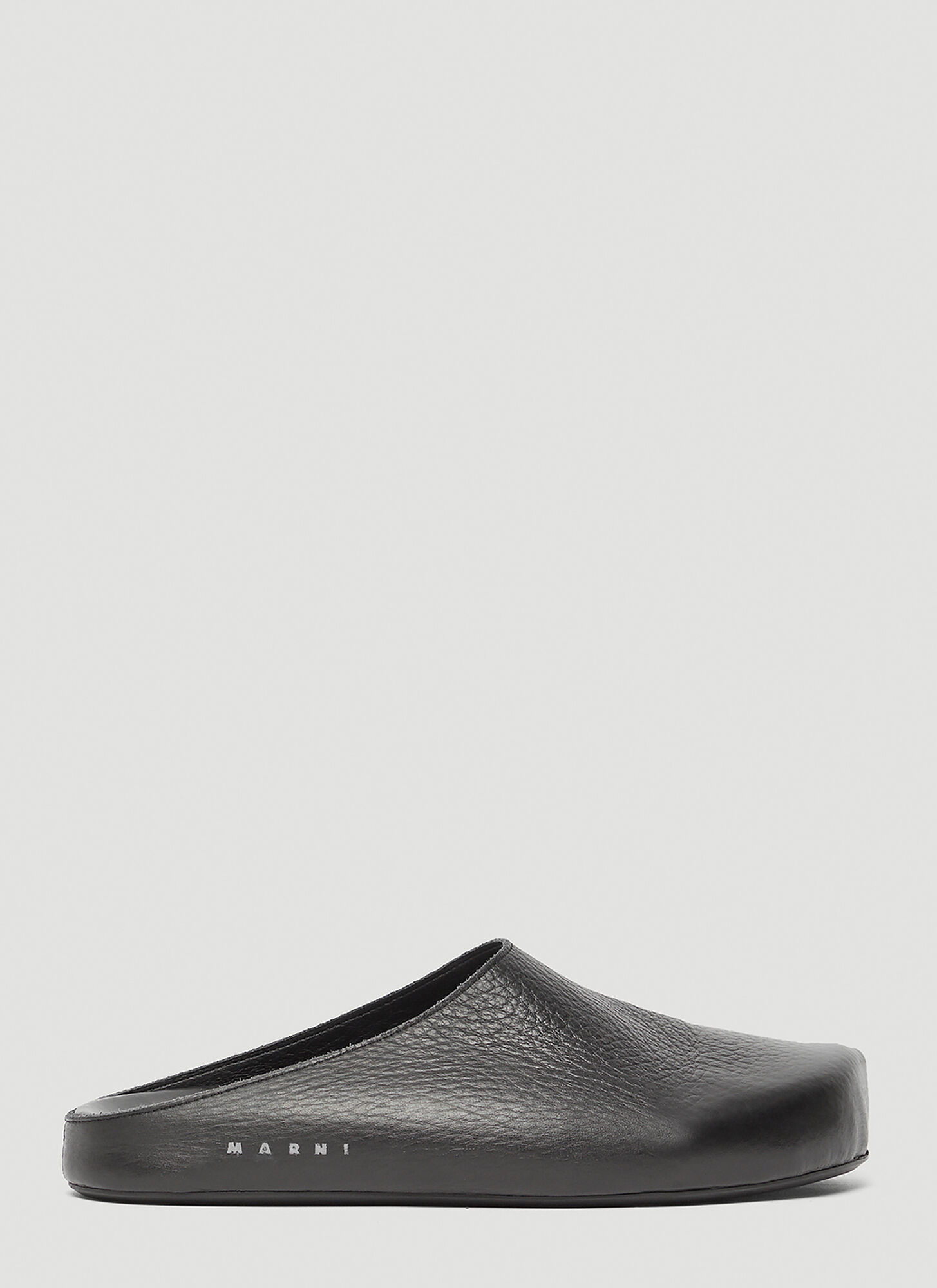 Marni Men's Fussbet Sabot Leather Mules In Black