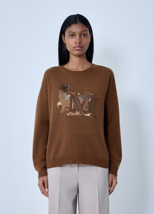 Max Mara Wool-And-Cashmere-Blend Sweater Brown max0263001