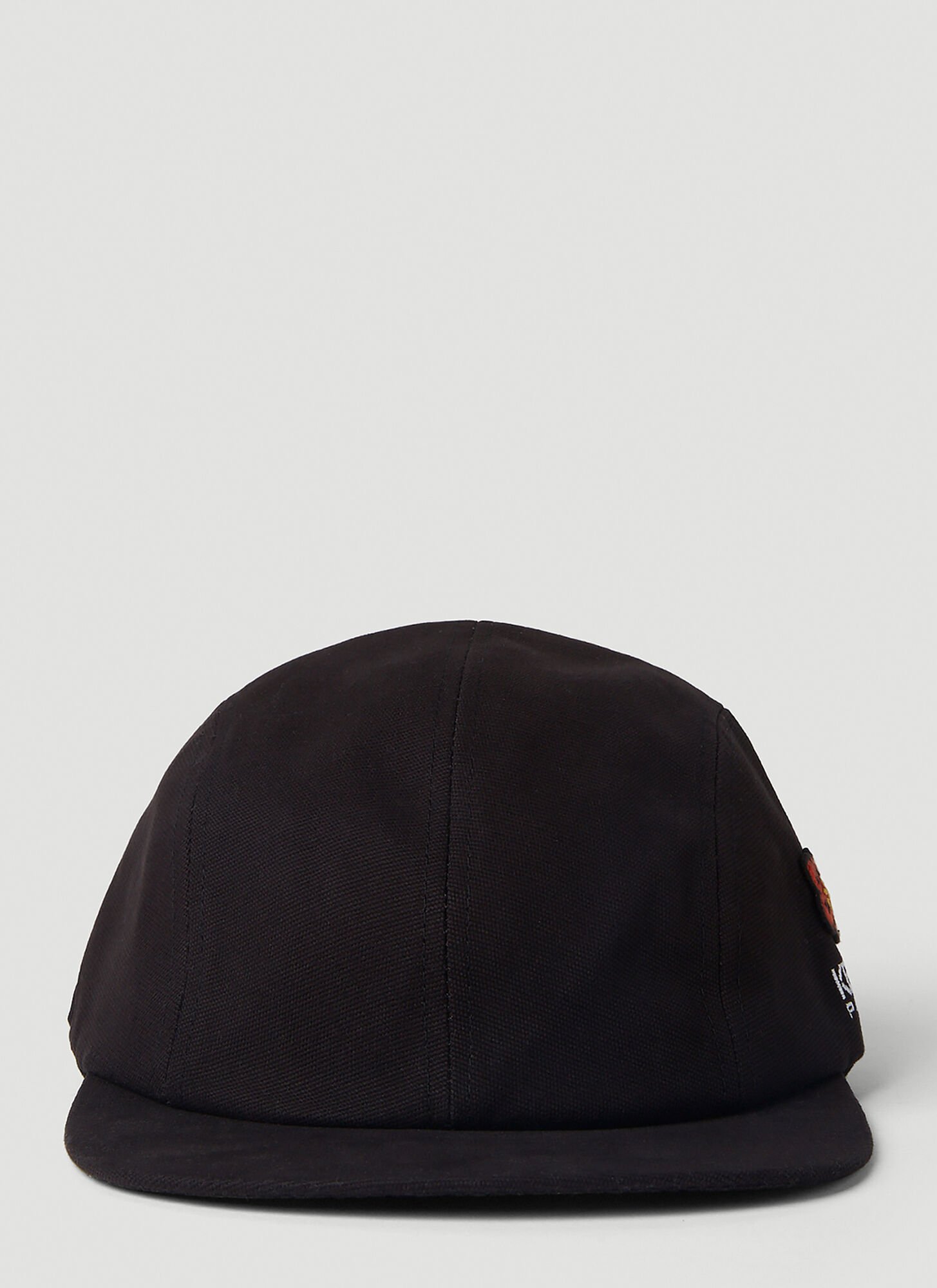 Shop Kenzo Embroidered Cap In Black
