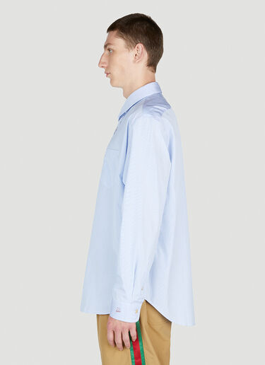 Gucci 핀스트라이프 에센셜 셔츠 블루 guc0153039
