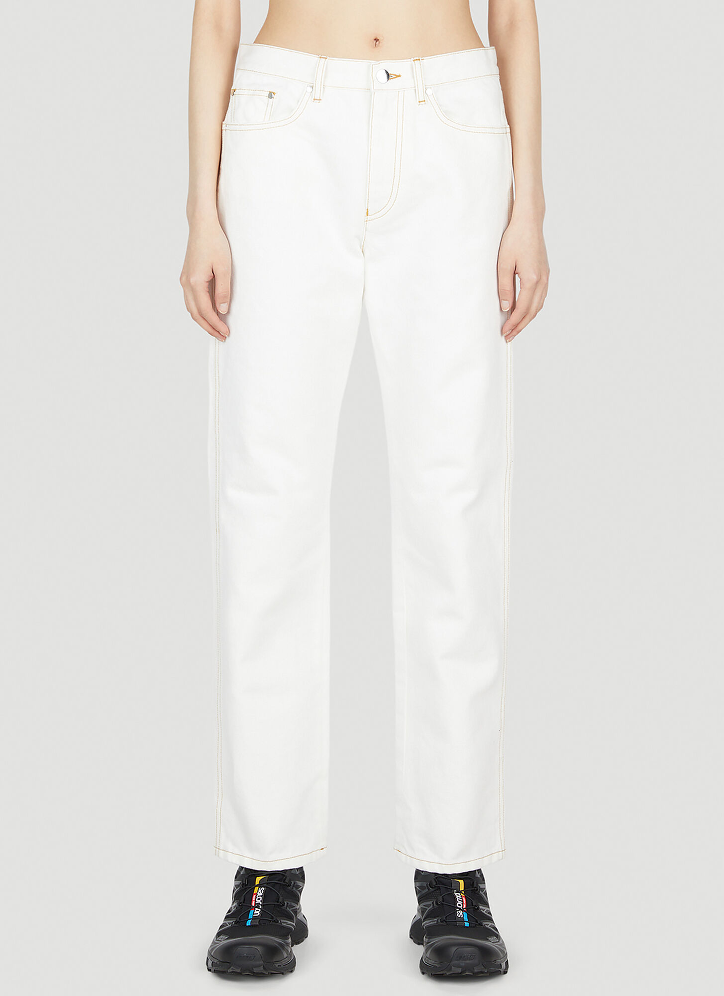 Moncler Classic Jeans In White