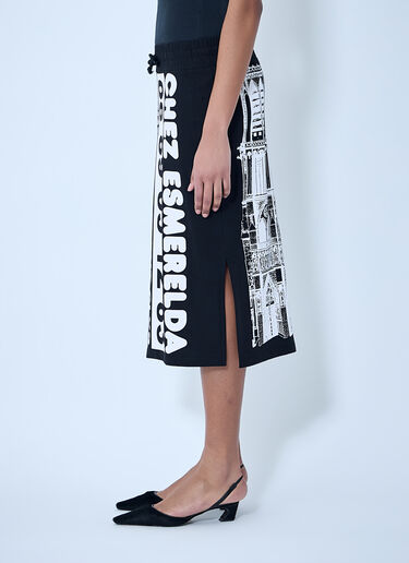 Vaquera Sweatshirt Midi Skirt Black vaq0264008