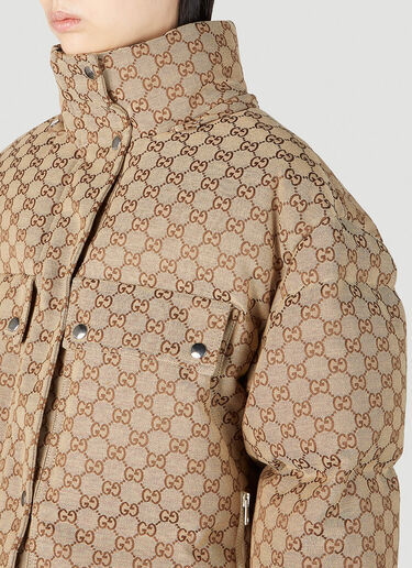 Gucci GG Down Puffer Jacket Beige guc0251063