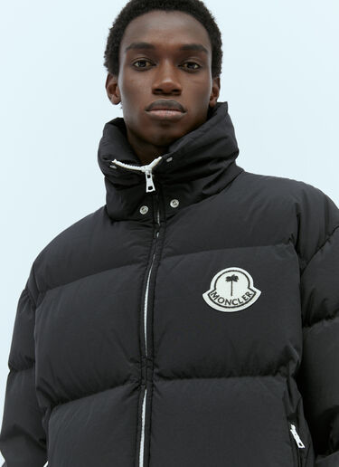 Moncler x Palm Angels 로드마르 쇼트 다운 재킷 블랙 mpa0155001