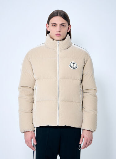 8 Moncler Palm Angels 아브롤호스 쇼트 다운 재킷 베이지 mpa0359002