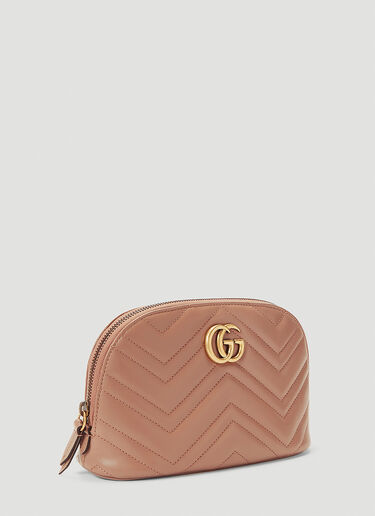 Gucci GG Marmont Leather Beauty Bag Beige guc0241137