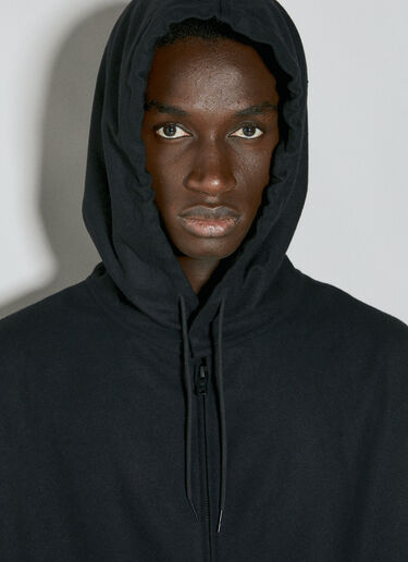 Y-3 Flannel Hooded Sweatshirt Black yyy0354005