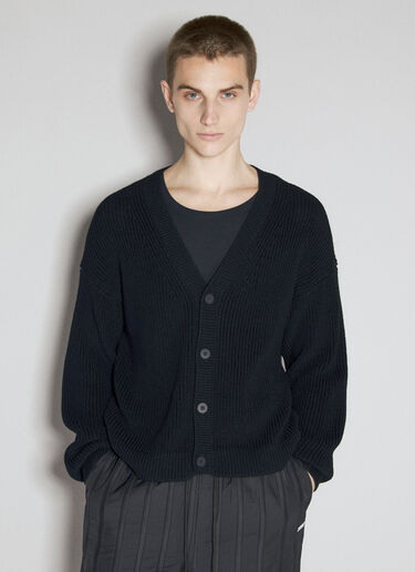 Han Kjøbenhavn Ribbed Knit Cardigan Black han0155003