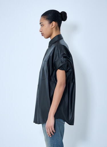 Balenciaga Tucked Sleeve Shirt Black bal0263017