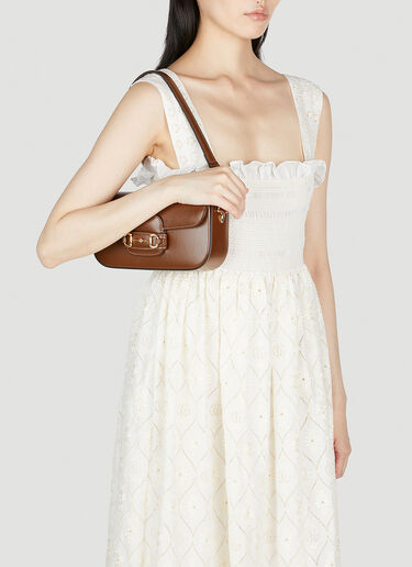Gucci Horsebit 1955 小号单肩包 棕色 guc0253198