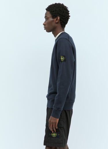 Stone Island 徽标贴饰运动衫 藏蓝色 sto0156068