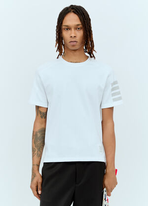 Thom Browne Four-Bar T-Shirt White thb0155003