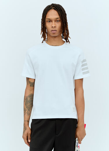 Thom Browne Four-Bar T-Shirt White thb0155003