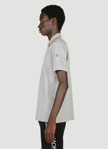 Logo Patch Polo Shirt Moncler Logo Patch Polo Shirt Grey mon0153020