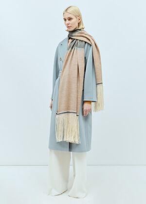 Marni Linen And Wool Stole Pink mni0255040