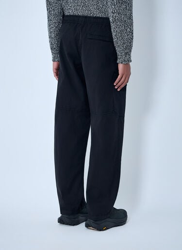 Stone Island Logo Patch Pants Black sto0164055