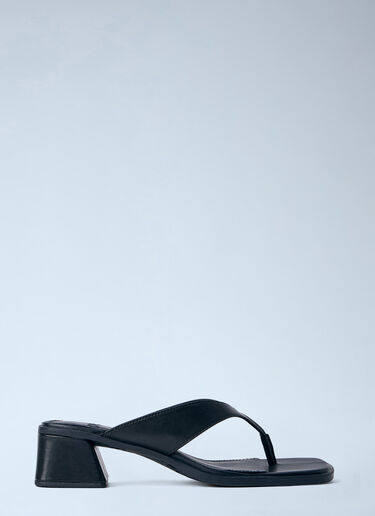 CAMPER Leather Block Heel Sandals Black cmp0264009