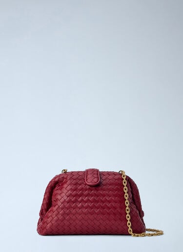 LN-CC® - Bottega Veneta: Small Lauren Shoulder Bag - Red Bottega Veneta Small Lauren Shoulder Bag Red bov0265033