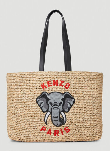 Kenzo Elephant Tote Bag Beige knz0252056