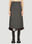 Plan C Prince of Wales Midi Skirt Black plc0250024