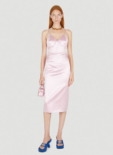 Gucci Satin Wiggle Dress Pink guc0250079