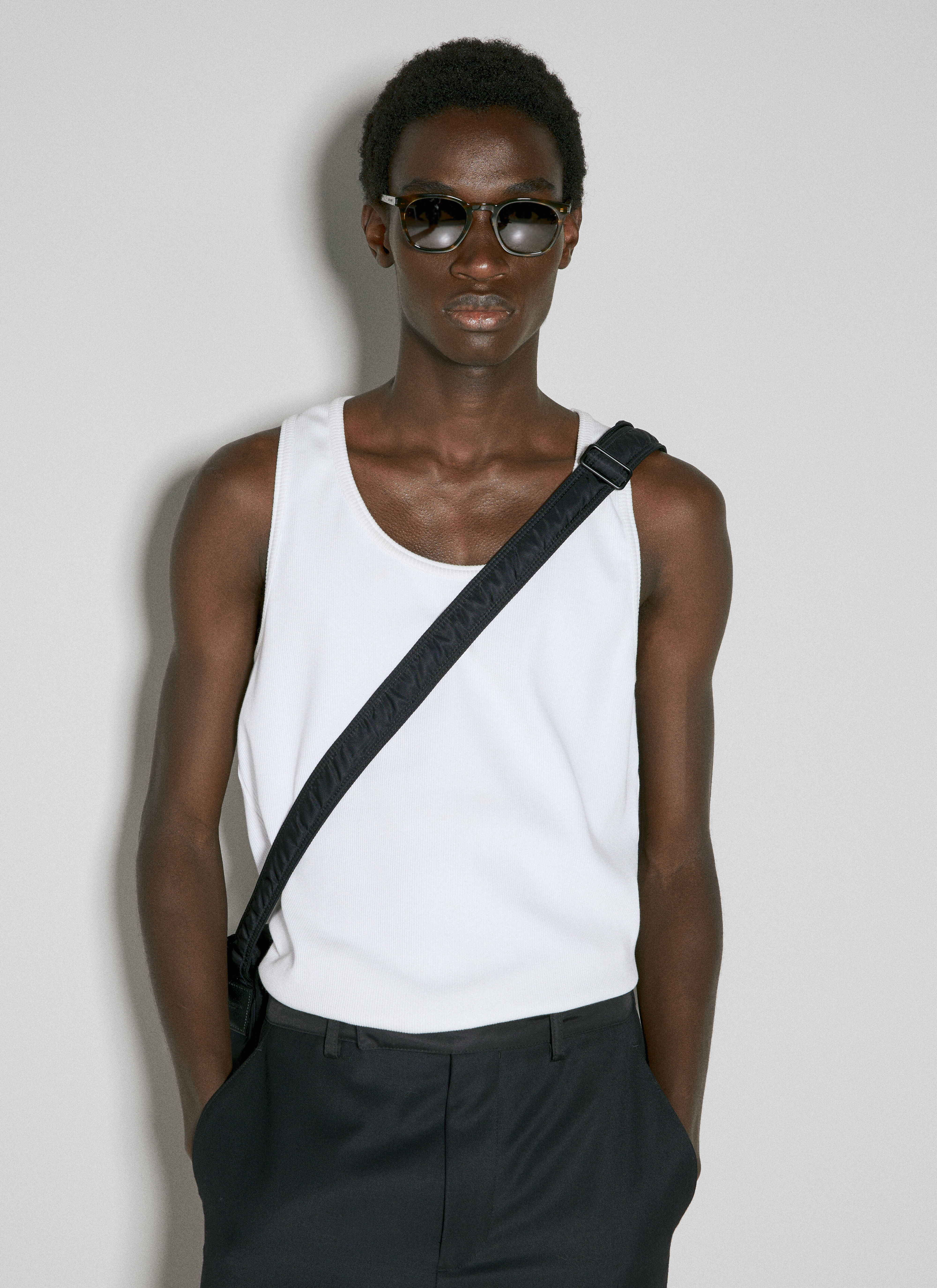 Saint laurent sunglasses discount brown