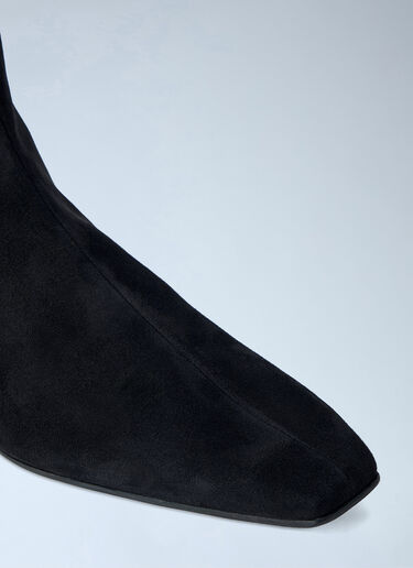 Toteme Zipped Suede Chelsea Boots Black tot0265068