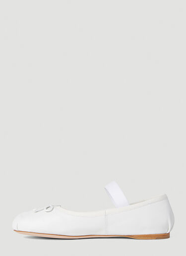 Miu Miu Ballerina Flats White miu0252030