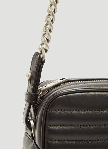 Prada Diagramme Leather Cross-Body Bag Black pra0233039
