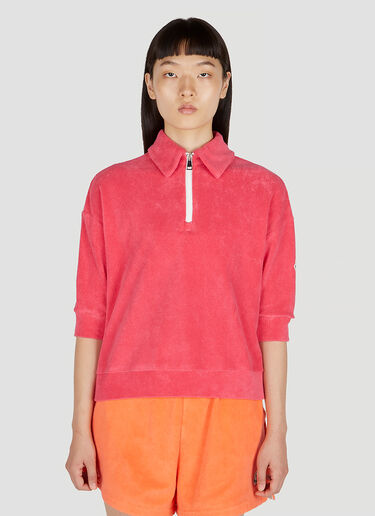 Moncler Terry Polo Sweatshirt Pink mon0252032