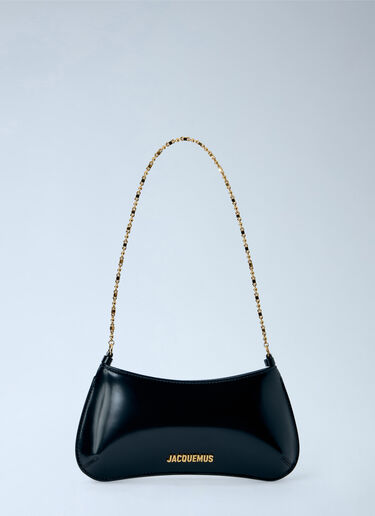 LN-CC® - Jacquemus: Le Petit Bisou Chaîne Shoulder Bag - Black Jacquemus Le Petit Bisou Chaîne Shoulder Bag Black jac0266047