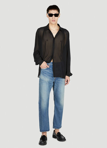 Saint Laurent Sheer Shirt Black sla0151027