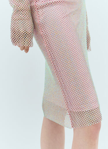 Sportmax 라인스톤 튈 스커트 핑크 spx0257003
