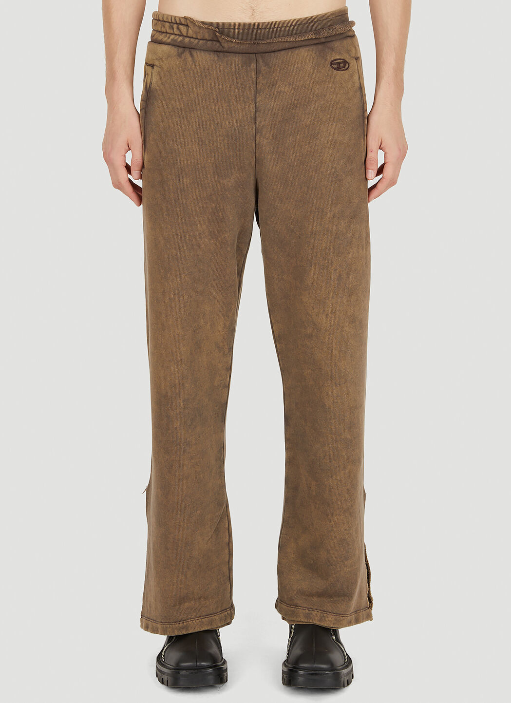 Double layer discount track pants