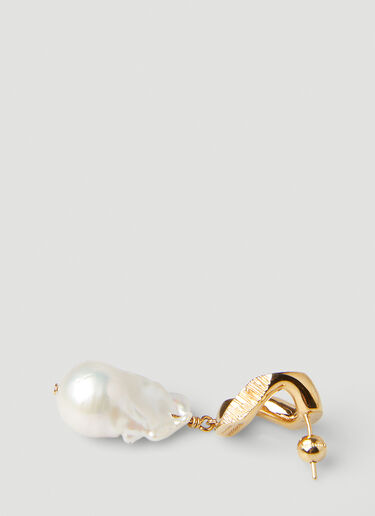 Burberry Chain Link Pearl Earrings White bur0248066