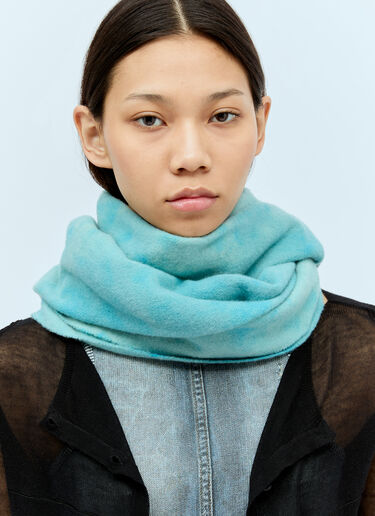 Acne Studios Narrow Tie-Dye Wool Scarf Blue acn0256050