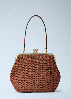 Coach Kisslock Frame Bag 27 Brown coa0264037