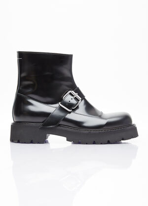 Vetements Buckle Ankle Boots Silver vet0154016
