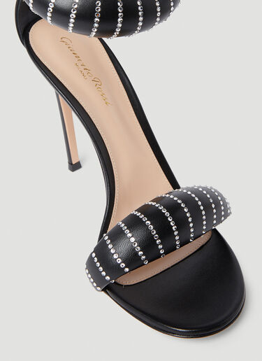 Gianvito Rossi Bijoux Crystal High Heeled Sandals Black gia0251003