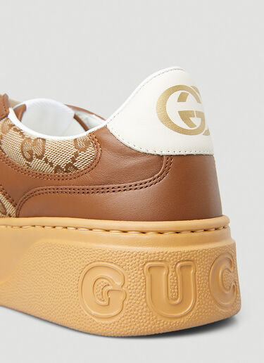 Gucci [GGスプリーム] マルチパネル・スニーカー ブラウン guc0247141