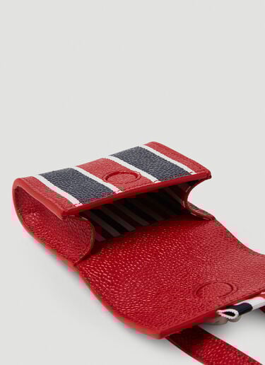 Signature Stripes AirPod Case Thom Browne Signature Stripes AirPod Case Red thb0250006