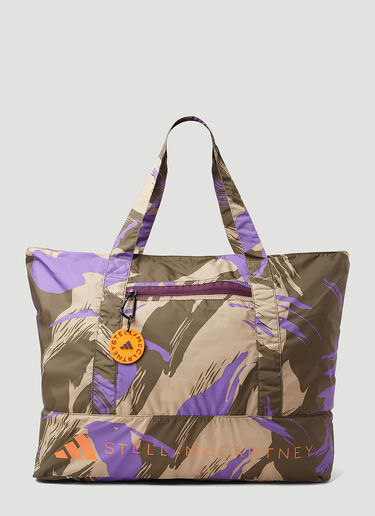 adidas by Stella McCartney Graphic Print Tote Bag Purple asm0254039