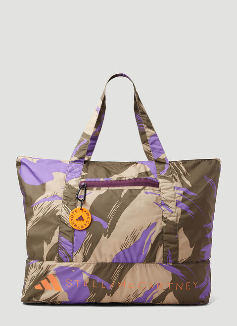 adidas by Stella McCartney Graphic Print Tote Bag Purple asm0254020