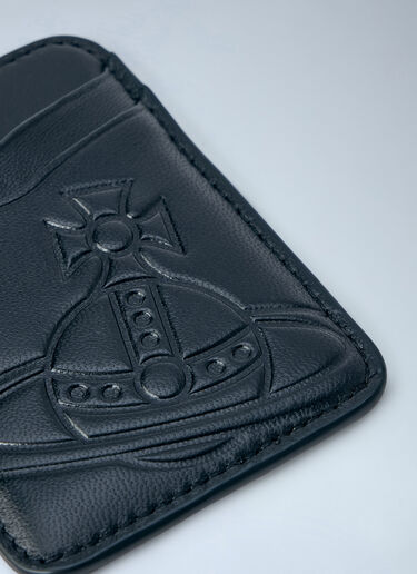 LN-CC® - Vivienne Westwood: MagSafe Leather Card Holder - Black Vivienne Westwood MagSafe Leather Card Holder Black vvw0166014