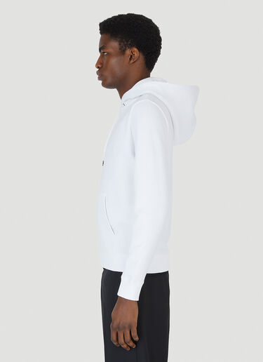 Saint Laurent Rive Gauche Hooded Sweatshirt White sla0147022