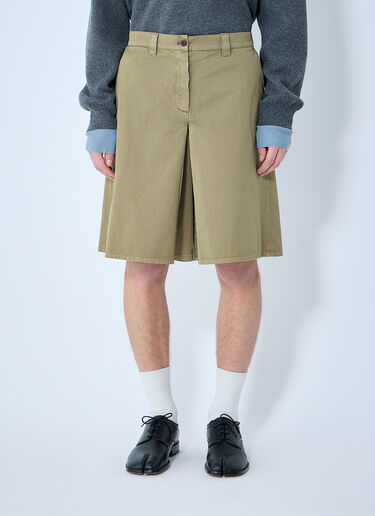 Miu Miu Garment-Dyed Skirt Green miu0360003