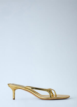 Acne Studios Kitten Heel Sandals Gold acn0265006