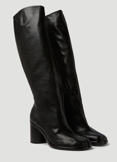 Maison Margiela Tabi Knee-High Boots Black mla0245022