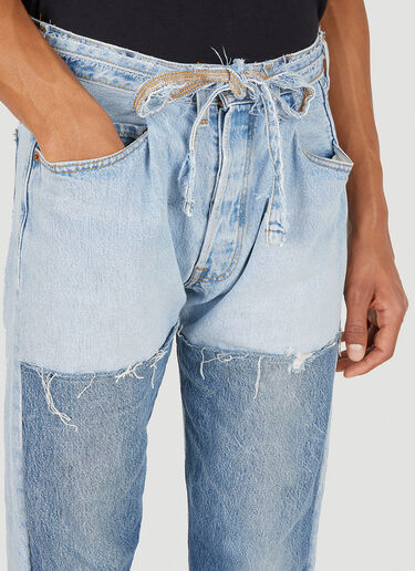 Asymmetric Cuff Jeans Bonum Asymmetric Cuff Jeans Blue bon0348011