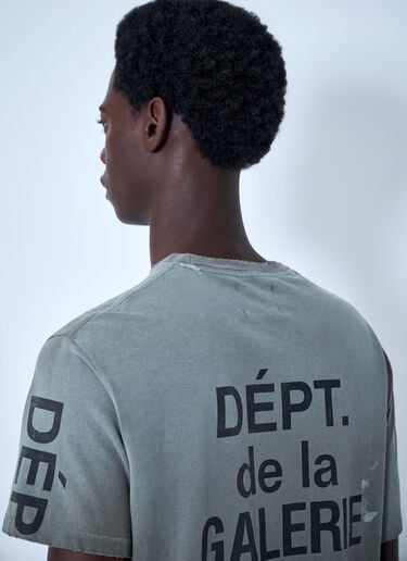 Gallery Dept. Distressed T-Shirt Grey gdp0163003